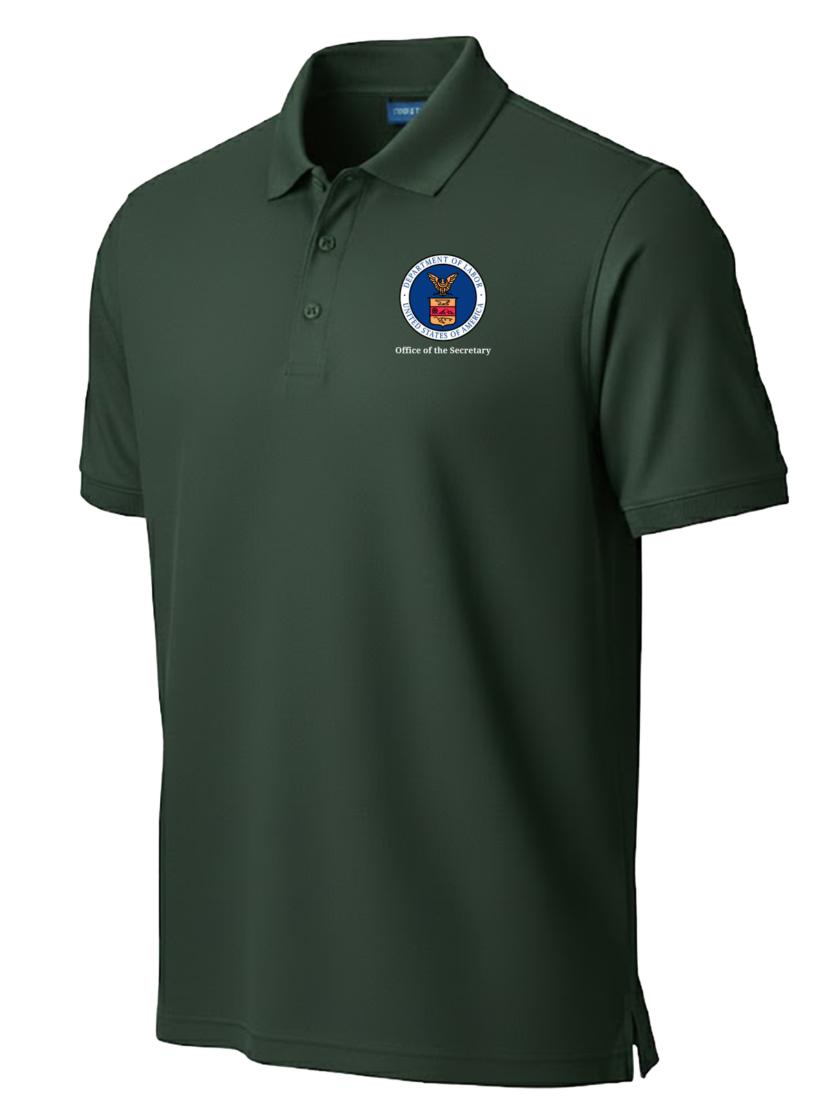 Office of the Secretary (OSEC) Men's Polo  Dark Green government employee uniform shirt