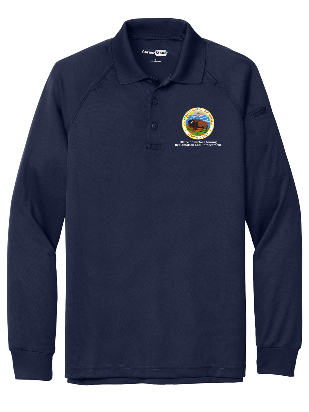 OSMRE Men's Tactical Long Sleeve Polo