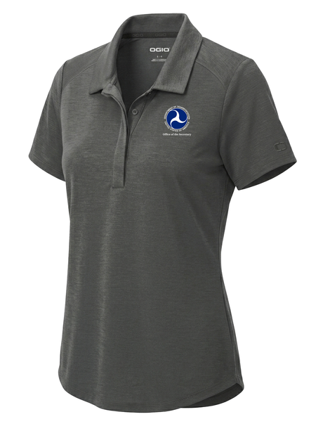 U.S. Department of Transportation Office of the Secretary (OST) Women's Polo Slate Gray government employee uniform shirt