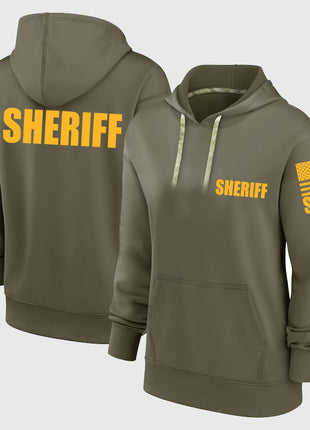 Drab Green Sheriff Hoodie - Sheriff Hoodie (Golden-Yellow)