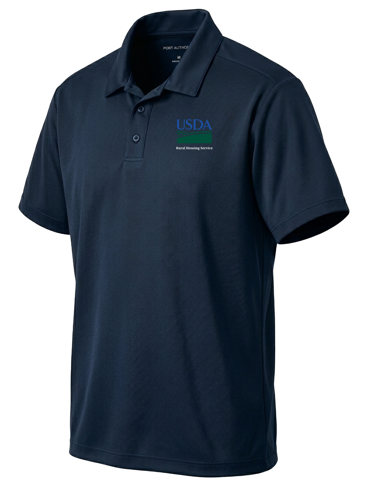 Rural Housing Service (RHS) Men's Dri Fit Polo  Navy Blue government employee uniform shirt