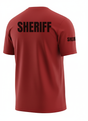Red Sheriff Men's Shirt - Short Sleeve (Black)