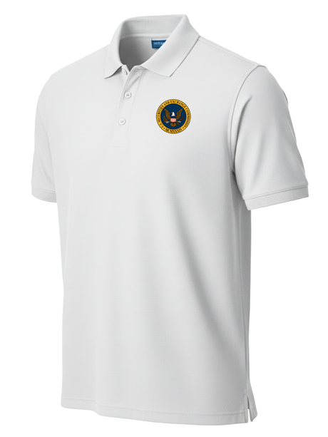 U.S. Securities and Exchange Commission (SEC) Men's Polo  White government employee uniform shirt