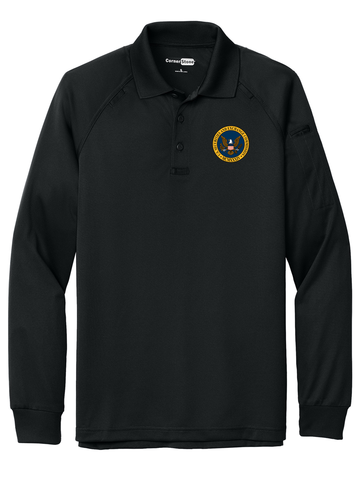 SEC Men's Tactical Long Sleeve Polo