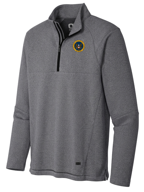 U.S. Securities and Exchange Commission (SEC) Men's Transition Quarter Zip  Slate Gray government employee uniform shirt