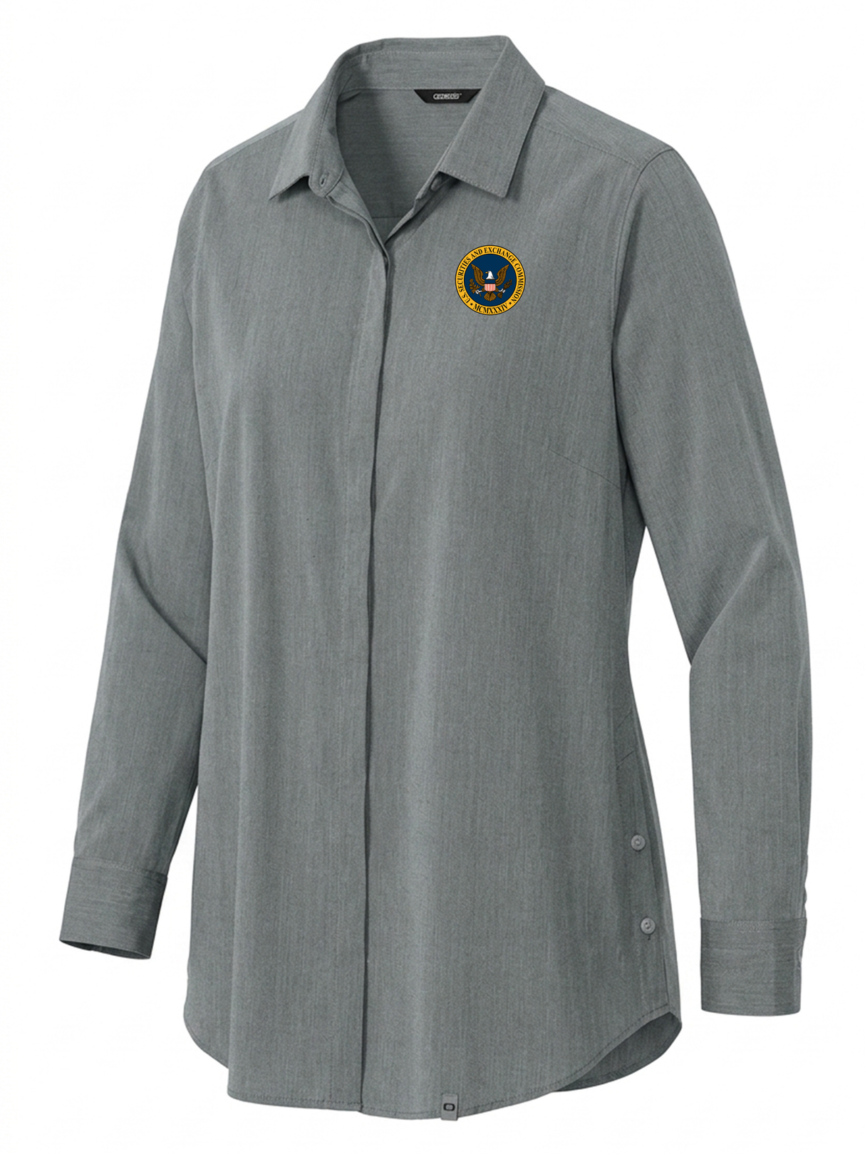 U.S. Securities and Exchange Commission (SEC) Women's Commuter Shirt  Slate Gray government employee uniform shirt