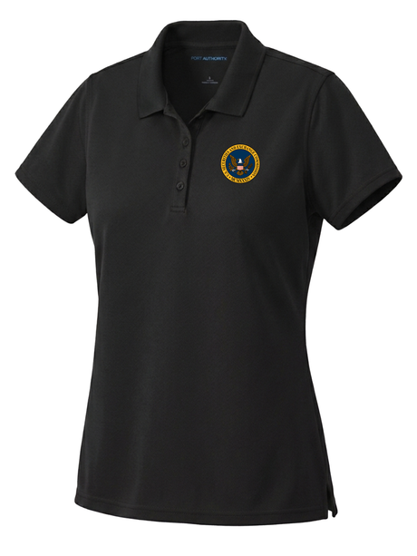 U.S. Securities and Exchange Commission (SEC) Women's Dri Fit Polo  Black government employee uniform shirt