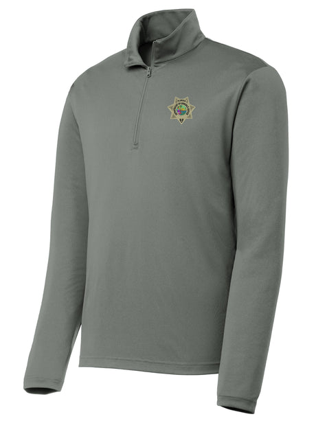 Florida Department of Juvenile Justice (DJJ) Men's Lightweight Dri Fit Slate Gray government employee uniform shirt