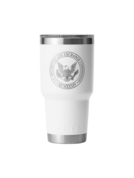 Securities and Exchange Commission SEC YETI 30oz Tumbler White