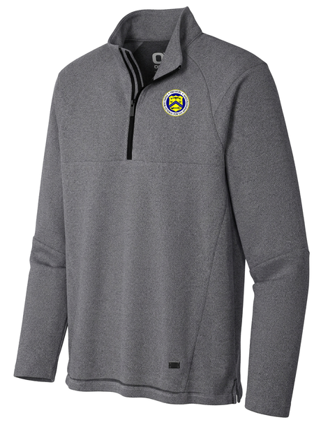 The Treasury Inspector General for Tax Administration (TIGTA) Men's Transition Quarter Zip  Slate Gray government employee uniform shirt