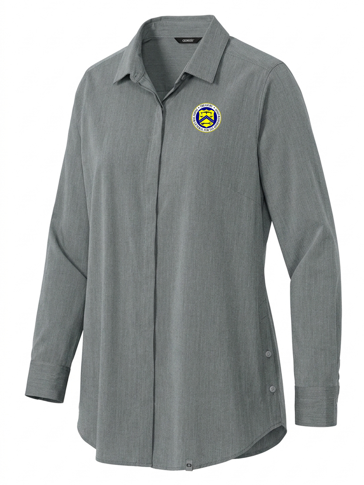 The Treasury Inspector General for Tax Administration (TIGTA) Women's Commuter Shirt  Slate Gray government employee uniform shirt