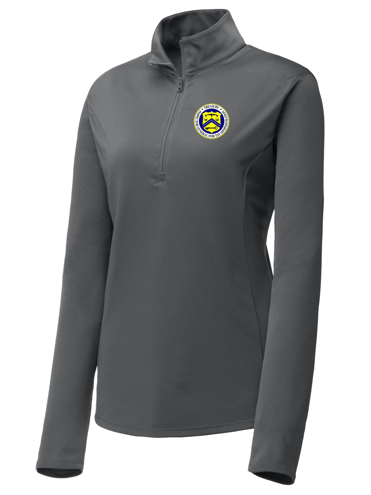 The Treasury Inspector General for Tax Administration (TIGTA) Women's Lightweight Dri Fit 1/4 Zip  Slate Gray government employee uniform shirt