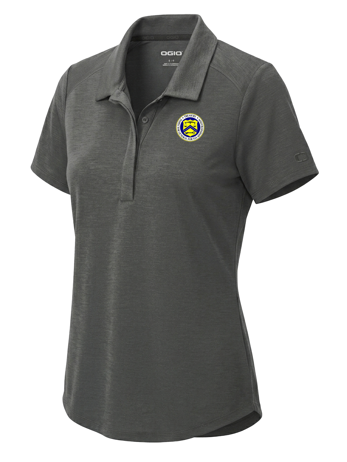 The Treasury Inspector General for Tax Administration (TIGTA) Women's Polo Slate Gray government employee uniform shirt