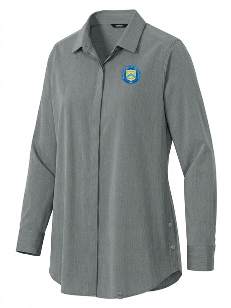 U.S. Department of The Treasury Women's Commuter Shirt  Slate Gray government employee uniform shirt