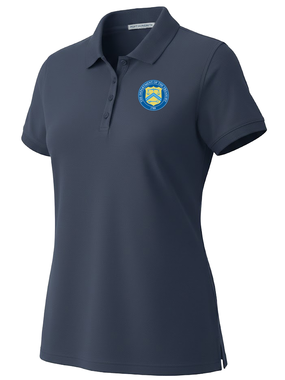 U.S. Department of The Treasury Women's Polo  Navy Blue government employee uniform shirt