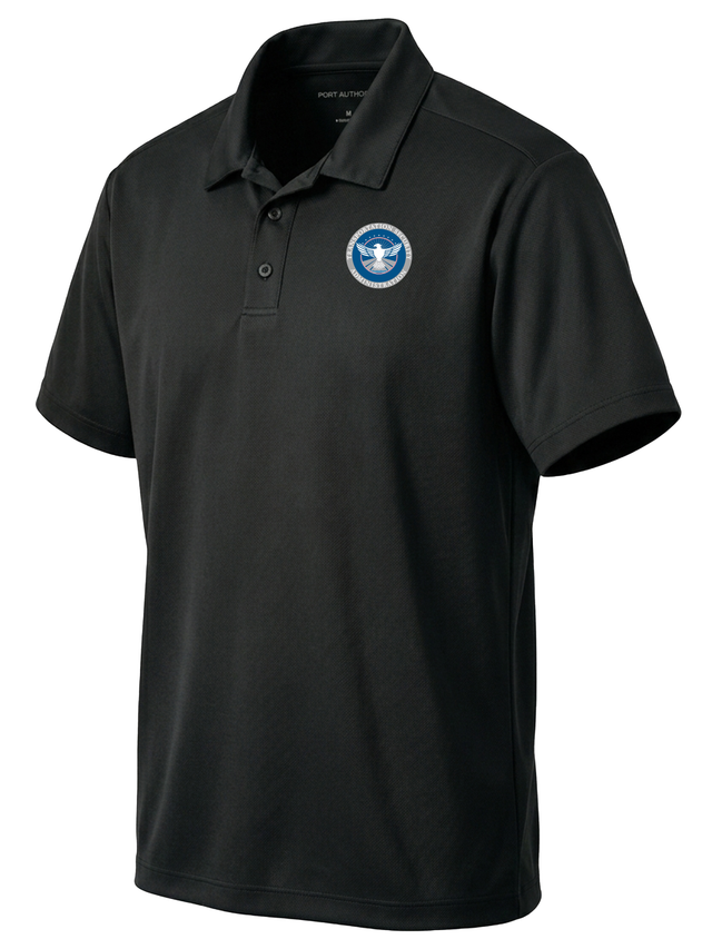 Transportation Security Administration (TSA) Men's Dri Fit Polo  Black government employee uniform shirt
