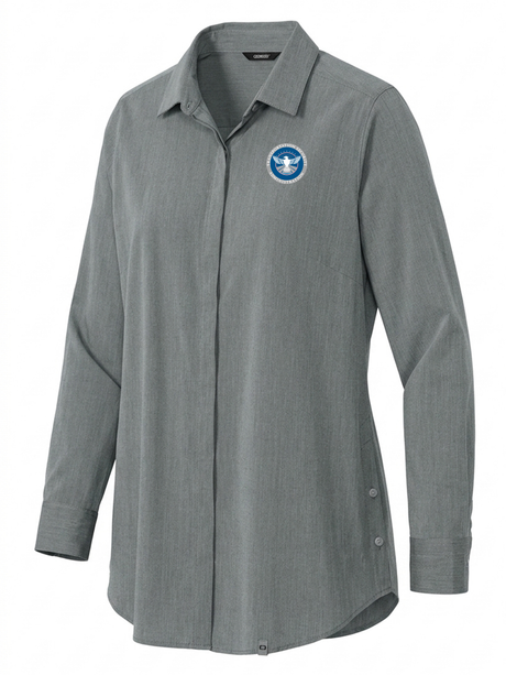 Transportation Security Administration (TSA) Women's Commuter Shirt  Slate Gray government employee uniform shirt