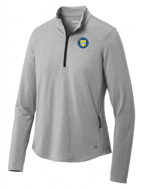 The Alcohol and Tobacco Tax and Trade Bureau (TTB) Women's Motion 1/4 Zip  Light Gray government employee uniform shirt