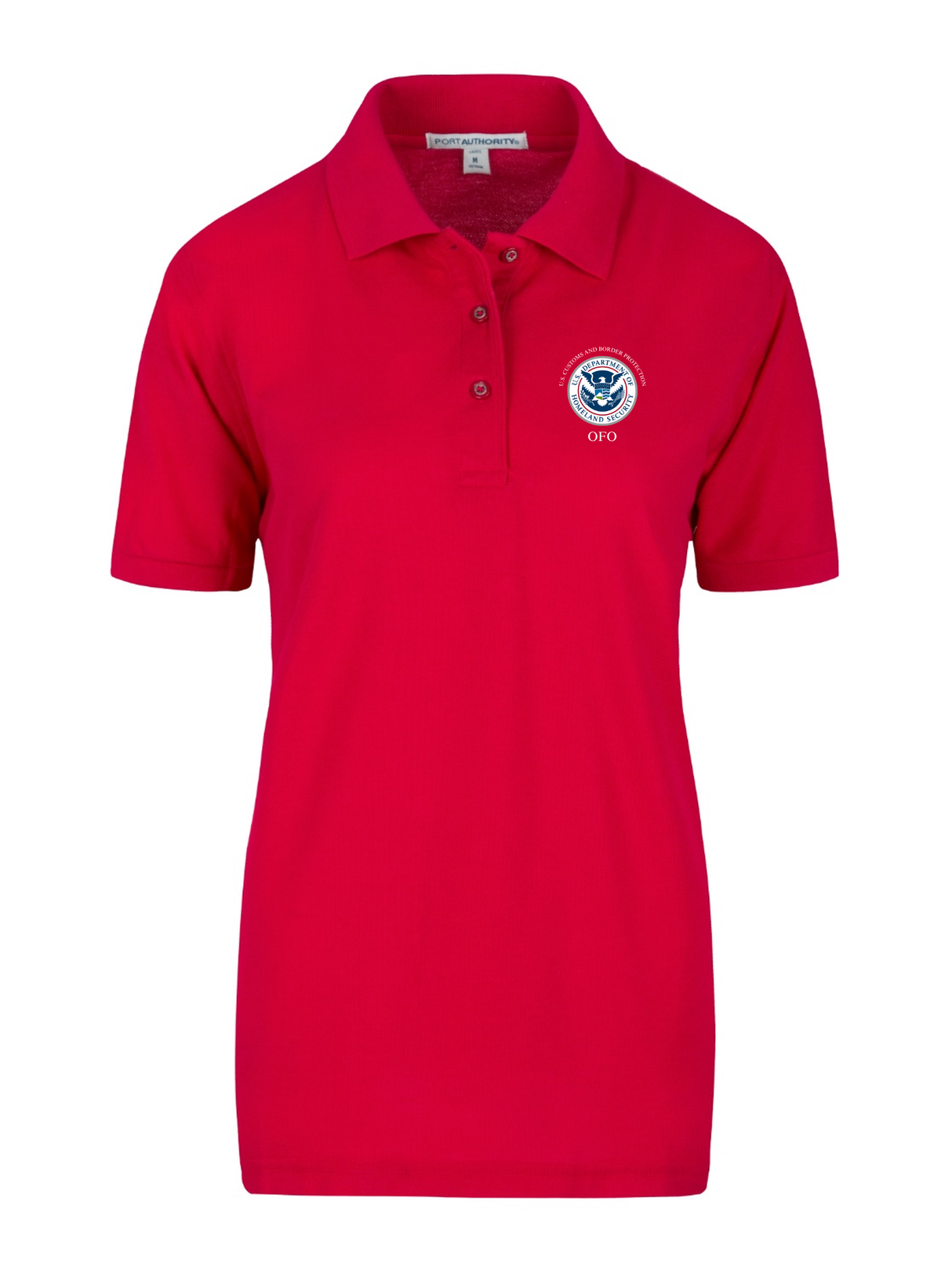U.S. Customs Border Patrol (CBP) Office of Field Operations (OFO) Womens Agency Polo RED