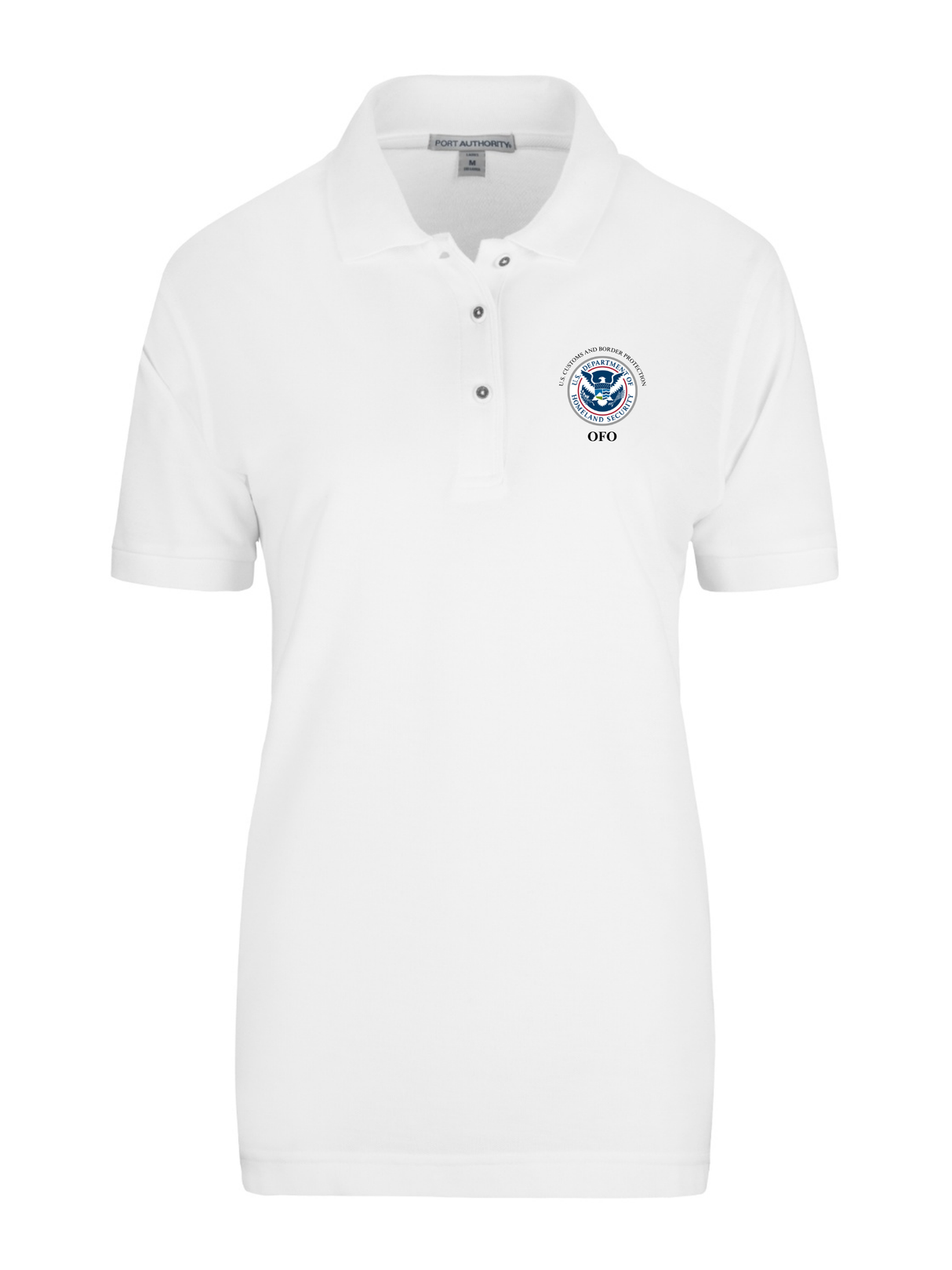 U.S. Customs Border Patrol (CBP) Office of Field Operations (OFO) Womens Agency Polo WHT1
