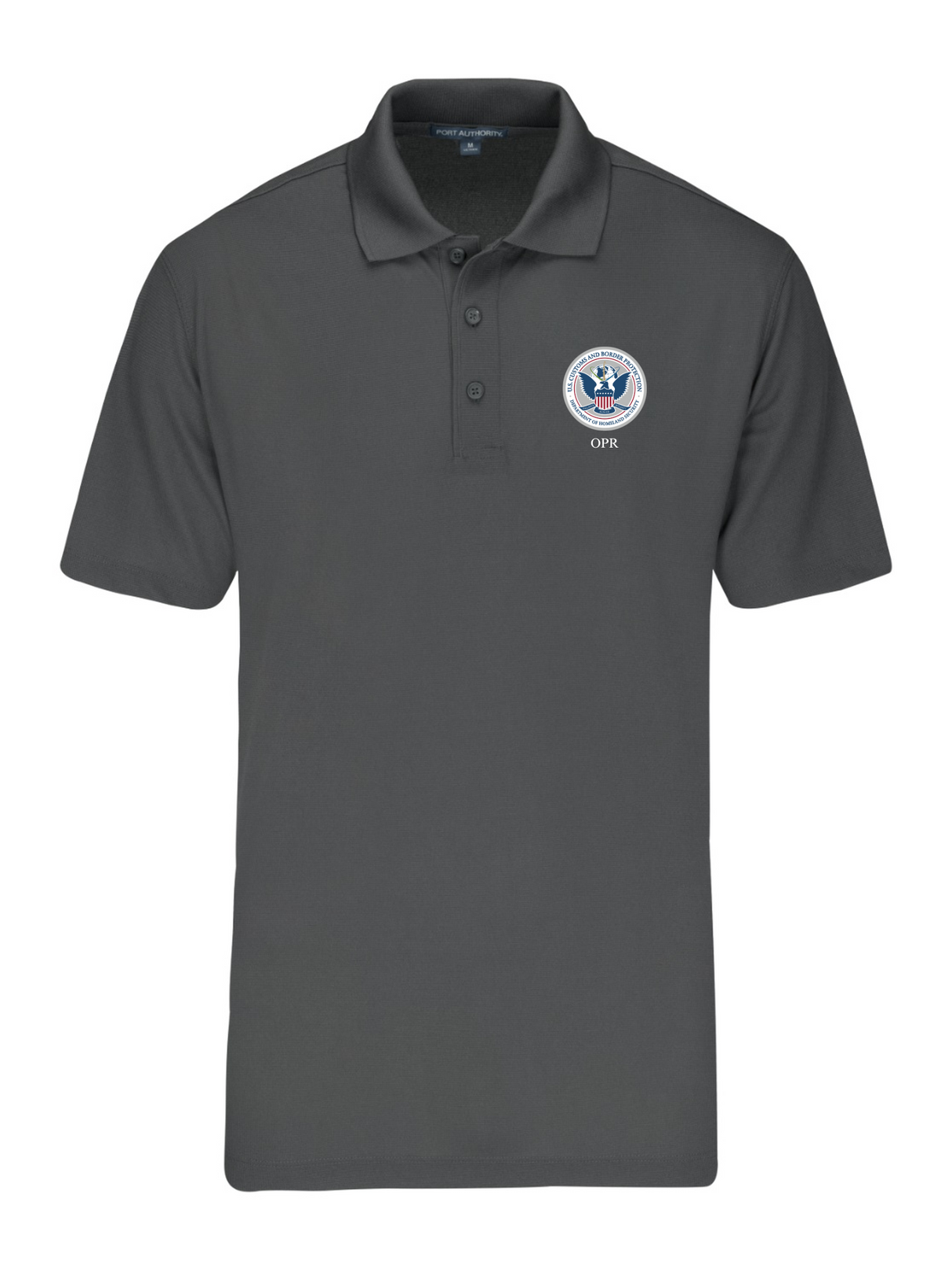 U.S. Customs Border Patrol (CBP) Office of Professional Responsibility (OPR) Agency Polo Mens Gray