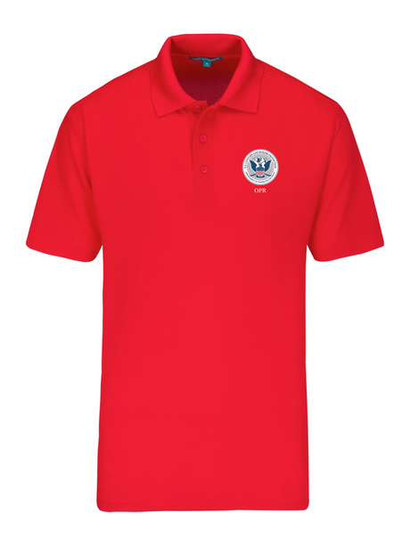 U.S. Customs Border Patrol (CBP) Office of Professional Responsibility (OPR) Agency Polo Mens Red