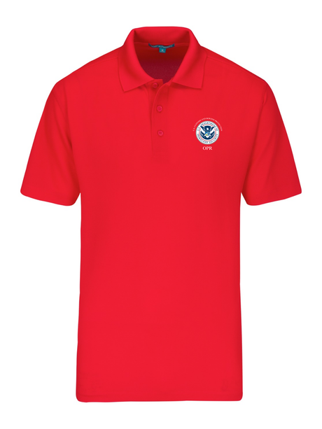 U.S. Customs Border Patrol (CBP) Office of Professional Responsibility (OPR) Mens Agency Polo RED