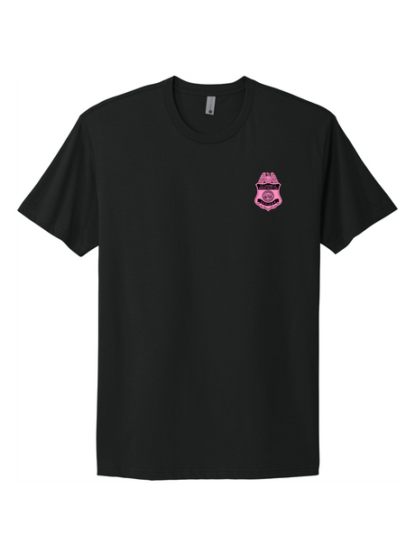 U.S. Customs and Border Protection (CBP) FEDERAL OFFICER Cancer Awareness T-Shirt BLK