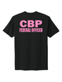 U.S. Customs and Border Protection (CBP) FEDERAL OFFICER Cancer Awareness T-Shirt BLK2