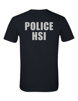 U.S. Immigration and Customs Enforcement (ICE) Homeland Security Investigations (HSI) Identifier T-Shirt Blk
