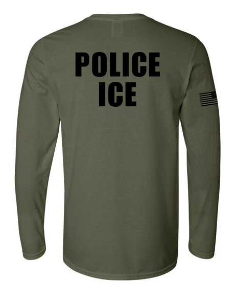 U.S. Immigration and Customs Enforcement (ICE) long sleeve drab1