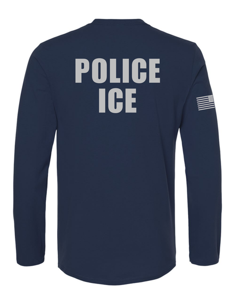U.S. Immigration and Customs Enforcement (ICE) long sleeve navy1