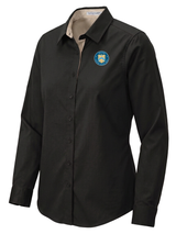 The U.S. Mint (UM) Women's Button Up  Black government employee uniform shirt