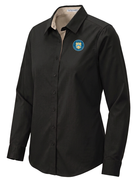 The U.S. Mint (UM) Women's Button Up  Black government employee uniform shirt