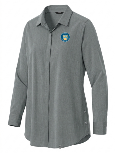 The U.S. Mint (UM) Women's Commuter Shirt  Slate Gray government employee uniform shirt