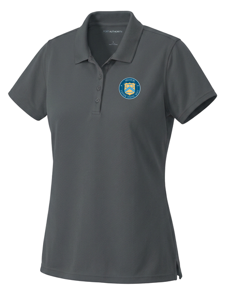 The U.S. Mint (UM) Women's Dri Fit Polo  Slate Gray government employee uniform shirt