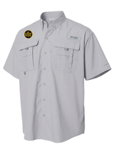 U.S. Customs and Border Patrol (USBP) Men's Columbia Bahama™ II Button Up Short Sleeve  Cool Grey government employee uniform shirt