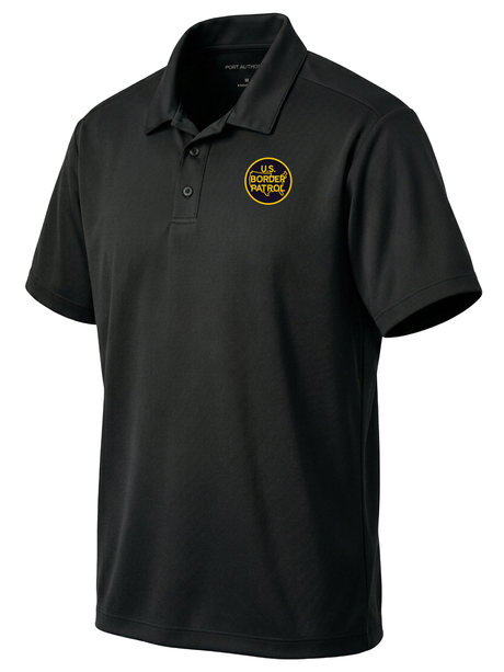 U.S. Customs and Border Patrol (USBP) Men's Dri Fit Polo  Black government employee uniform shirt