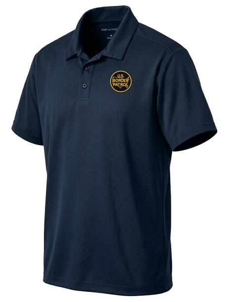 U.S. Customs and Border Patrol (USBP) Men's Dri Fit Polo  Navy Blue government employee uniform shirt