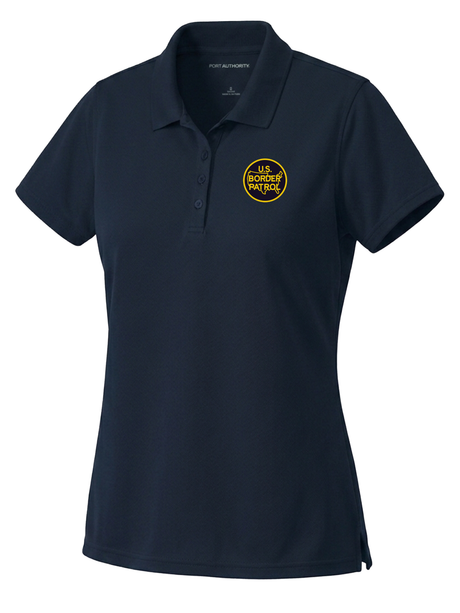 U.S. Customs and Border Patrol (USBP) Women's Dri Fit Polo  Navy Blue government employee uniform shirt