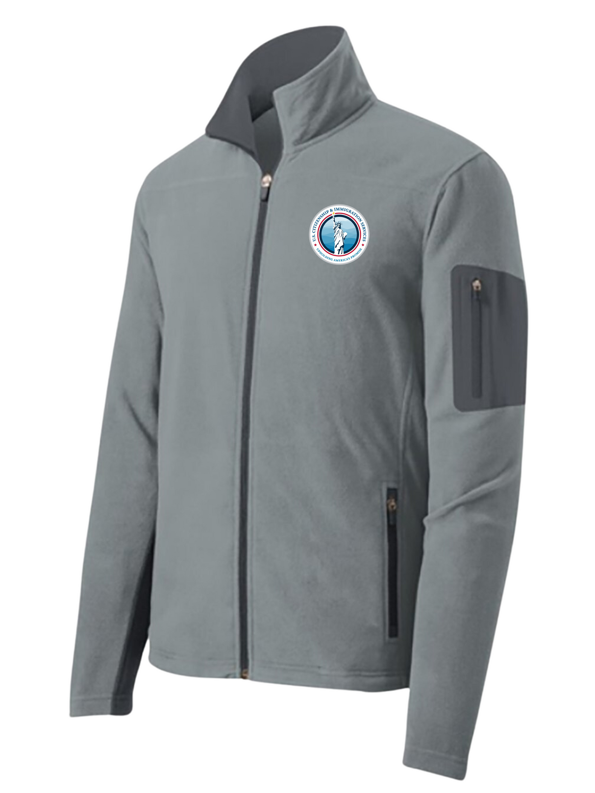 USCIS Men's Summit Fleece Full-Zip Jacket Microfleece
