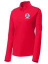 U.S. Citizenship and Immigration Services (USCIS) Women's Lightweight Dri Fit 1/4 Zip  Red government employee uniform shirt