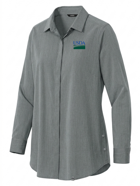 U.S. Department of Agriculture Women's Commuter Shirt  Slate Gray government employee uniform shirt