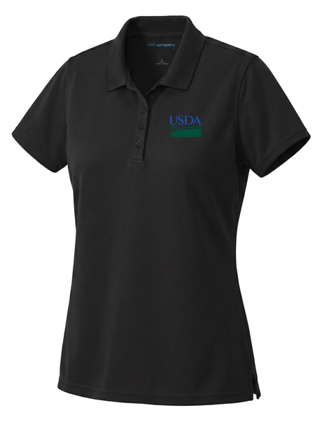 U.S. Department of Agriculture Women's Dri Fit Polo  Black government employee uniform shirt