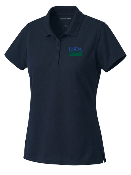 U.S. Department of Agriculture Women's Dri Fit Polo  Navy Blue government employee uniform shirt