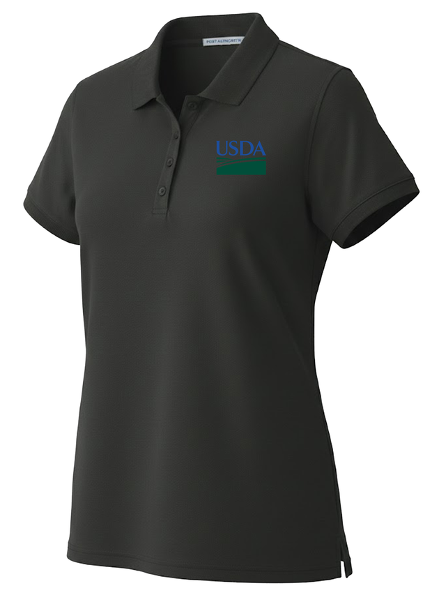 U.S. Department of Agriculture Women's Polo  Black government employee uniform shirt