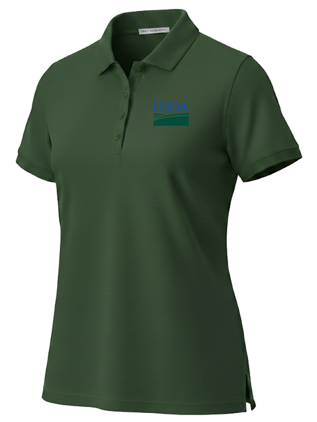 U.S. Department of Agriculture Women's Polo  Dark Green government employee uniform shirt