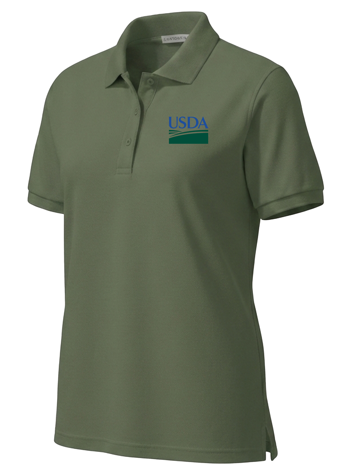 U.S. Department of Agriculture Women's Polo  Drab Green government employee uniform shirt