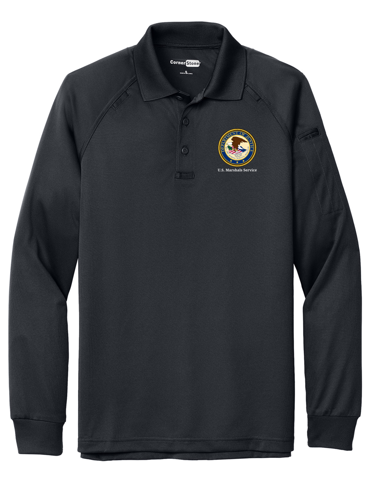 USMS Men's Tactical Long Sleeve Polo