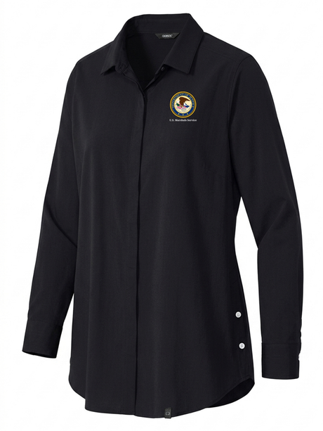 U.S. Marshals Service (USMS) Women's Commuter Shirt  Black government employee uniform shirt